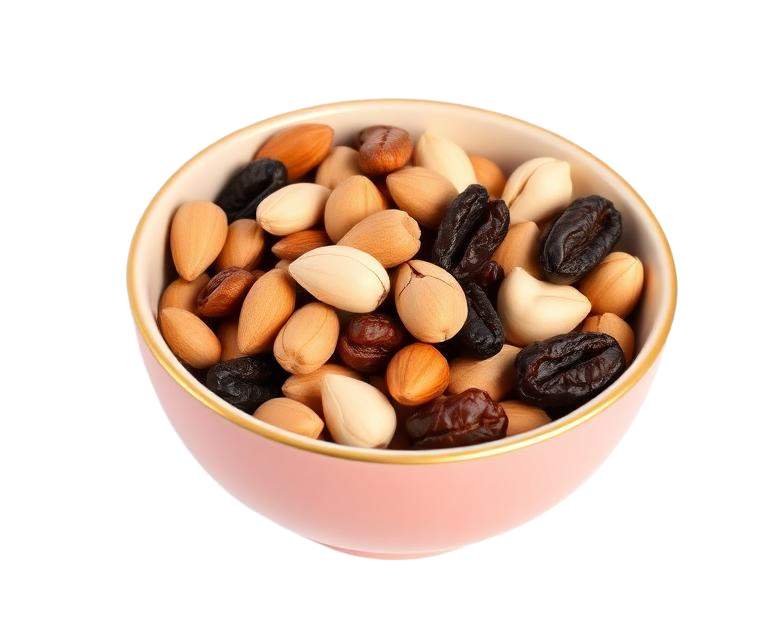 Bowl of premium dry fruits